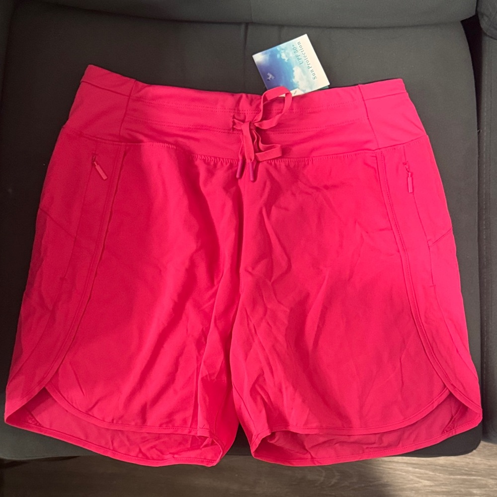 Vibrant Pink Athletic Shorts for Women
